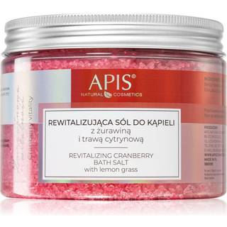Apis Natural Cosmetics Cranberry Vitality Badesalt med afslappende effekt med mineraler fra det døde hav 650 g - 650 g