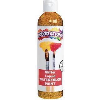 Farvning Liquid Glitter Vandfarvemaling 8 fl oz gul ikke-giftig maleri børn håndværk hobby sjov vandfarve plakater cool effekter alsidig gave (gl