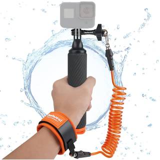 Handlingskamera ikke-skridsikre h?ndterer flydende h?ndgreb Holder Mount + st?l-cored sikkerhedsh?ndledsstrop til GoPro Sony Insta360 Olympus Aka