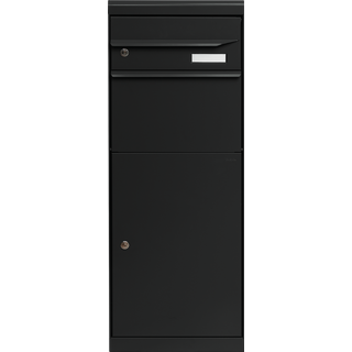 MEFA Maple 661 Pakkepostkasse i Sort med Navneskilt