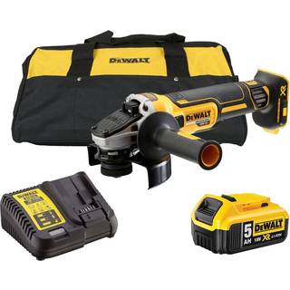 DeWALT DCG405P1 18V XR Vinkelsliber, 125mm + Batteri, Oplader og Kuffert
