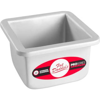 Fat Daddios anodiserede aluminium kvadratkage pan 4 x 3 tommer
