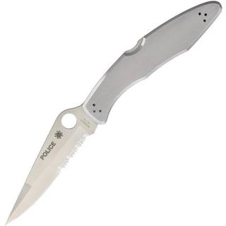 Police foldekniv, savtakket