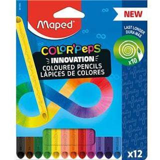 Maped: Color Peps Infinity sæt med trekantede farveblyanter - 12 stk.