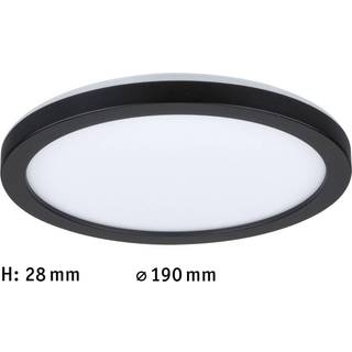 Paulmann Atria Shine Panel on/off sort 840 Ø19cm