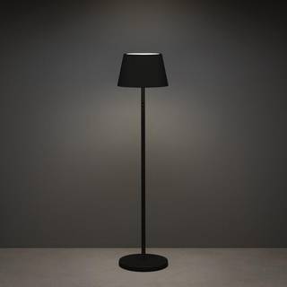 Pomezia LED-gulvlampe til udendørs brug, USB, sort