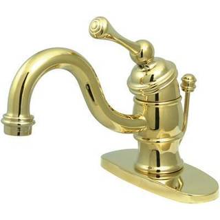 Kingston Brass KB3402BL Victorian 4 """" Centerset Single Handle Badev?relse Faucet Poleret messing