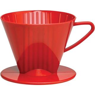 Fino Pour-Over Coffee Brewing Filter Cone Number 2-Size Red Brews 2 til 6-kopper