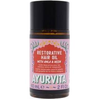 Ayurvita Restorative Hair Oil med Amla & Neem - foryngende og lysende - næringsrig behandling af tørt hår og hovedbund - Naturlige plantebaserede