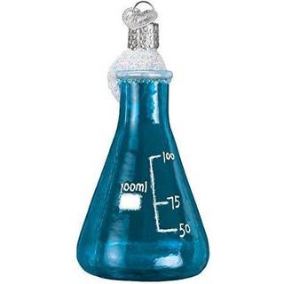 Old World Christmas Science Beaker Glass bl?st ornament til juletr?