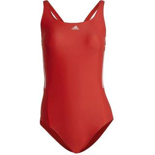 Mid 3-Stripes badedragt - Bright Red / White - 36