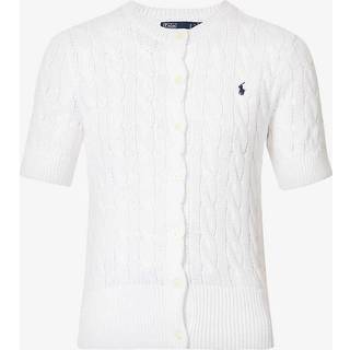 Polo Ralph Lauren - Hvid - Ss Cardi-Short Sleeve-Cardigan - Large