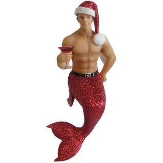 December Diamonds Jingle Merman Christmas Holiday Ornament Red - Ny for 2013