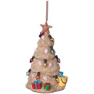 Midwest Sand Beach Christmas Tree Hanging Resin Christmas Ornament (2 Inch)