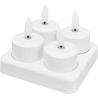 Dacore LED fyrfadslys - Genopladelig - 4 stk
