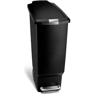Skraldespand med pedal, 40 L, plastik, Sort - simplehuman
