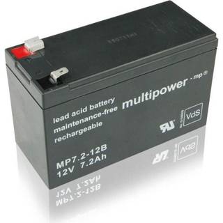 Multipower 12V - 7,2Ah (6.3mm)