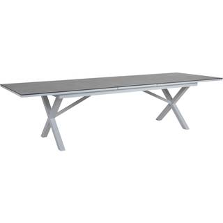 Brafab, Hillmond udtrækbart bord 100x238-297 cm hvid/grå