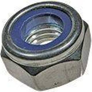 Bossard sikringsmøtrik M10 DIN 985. Lav type. Syrefast A4 100 stk