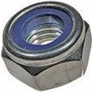 Bossard sikringsmøtrik M12 DIN 985. Lav type. Syrefast A4 100 stk