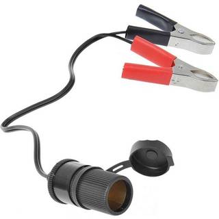 Strømudtag Hun Med Batteriklemmer 12/24V - Længde 40 cm.  - Hurtig levering