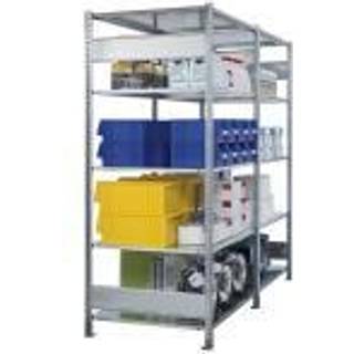 Startsektion Boltless lagerreol, bjælker 2500x1300x600 250 kg/hylde