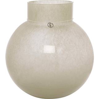 Ernst vas Rund D24 H25 Vit Vase 25 Cm - Vaser Glas Grøn - 364351