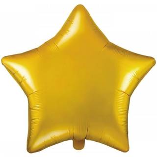 Guld folieballon 46 cm. - Stjerne