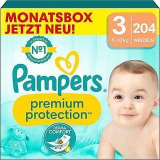 Pampers Premium Protection bleer str. 3 (6-10 kg) månedsboks