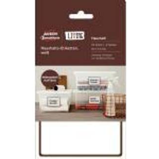 Avery 62009 Husholdningsetiketter, 97 x 73 mm, hvid med farvet ramme, permanent 5 Ark m. 2 Labels
