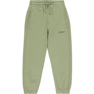 Off-White Kids Logo cotton sweatpants - green - Y 10