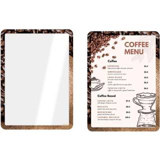 Securit A4 inforamme med Kaffebønner motiv