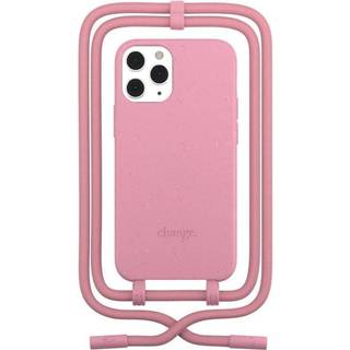 iPhone 12 Pro Max Woodcessories Change Case m. Strop - 100% Plantebaseret - Coral Pink