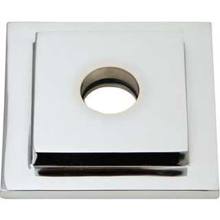 Kingston messing flsquare1 Claremont Heavy Duty Square Solid Cast Brass Bruser Flange Poleret krom