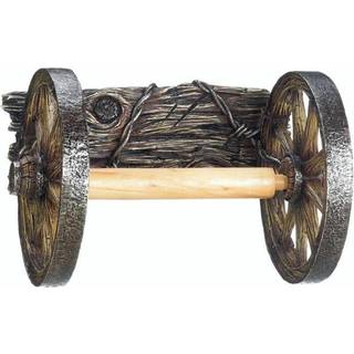 V?gmonteret vognhjul toiletpapirholder