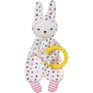 Manhattan Toy Cherry Blossom Days Baby Bunny beroligende mini blankie med aftagelig silikone teether multi