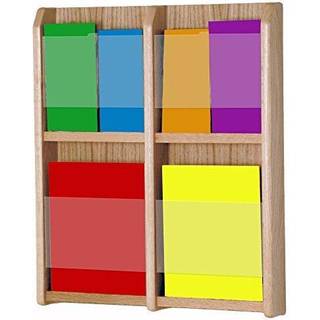 Wooden Mallet Dipulge 4 Magazine/8 Brochure Wall Display m/brochure Inds?ttelser Mahogni