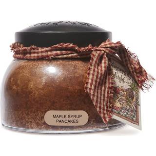 En munter giver - ahornsiruppandekager mamma duftende glas jar stearinlys (22 oz) med låg og tro til livet duft lavet i USA