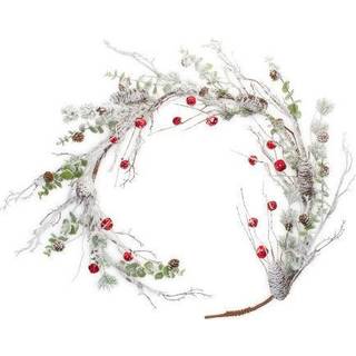 Snow Pine Garland m/slædeklokker (sæt af 2) 5'l