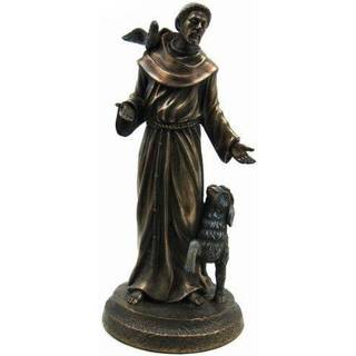 Saint Francis bronze religiøs kristen katolsk statue