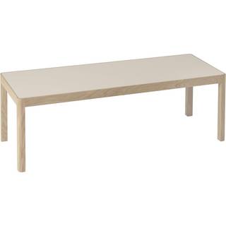 Muuto Workshop Sofabord 43x120 Cm Varm Gråt Linoleum / - Sofabord Eg - 26060