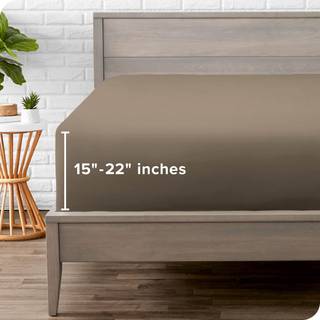 Bare hjem Twin XL Fitted Sheet - Extra Deep Pocket Fitted Sheet - Premium 1800 Microfiber - Ultra -Soft Wrinkle Free - Twin XL Deep Pocket Bottom