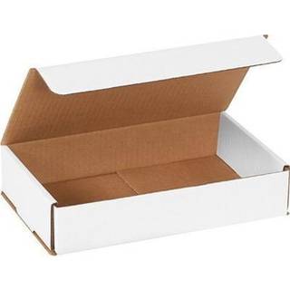 Aviditi White Corrugered Pardboard Mailing Boxes 10 """" X 6 """" X 2 """" Pakke med 50 knus-proof til forsendelse af mailing og opbevaring