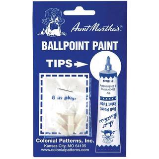 Tante Martha's Ballpoint Paint Rubes Udskiftningstips-6/PKG
