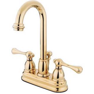 Kingston Brass KB3612BL 4 in. Centerset badev?relse vandhane poleret messing