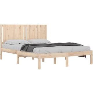 sengeramme uden madras 160x200 cm massivt fyrretræ