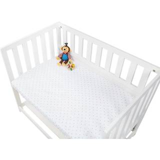 Pinolino Stræklagen til Vugge, Bedside Crib og Barnevogn 2 stk., Jersey/Rosa Stjerner