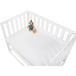 Pinolino Stræklagen til Vugge, Bedside Crib og Barnevogn (2 stk.), Jersey/Lyseblå Skyer