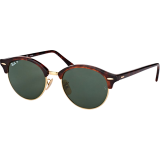 Ray-Ban RB4246 ClubRund Polarized 990/58 51 Solbriller Mænd Tortoiseshell - Red Havana - 51mm
