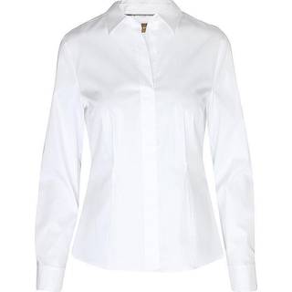 Skjorte med slim fit i en bomuldsblanding